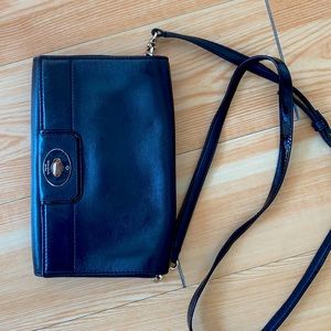 Black leather Kate spade crossbody
